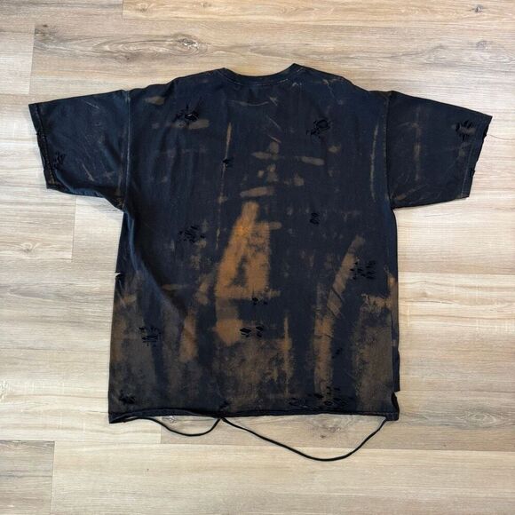 Vintage Bleach Kanye West The Life Of Pablo Quote Black Distressed Shirt Size XL - Picture 8 of 12